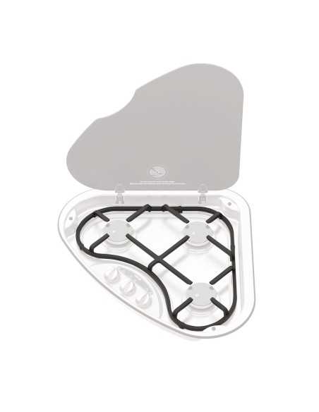 réchaud encastrable 3 feux basic line 330 version droite en fonte - thetford - Thetford - 5056288805535