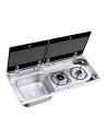 plan de cuisson compact 2 feux evier à gauche - dometic - Dometic - 4015704284973