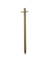 piquet «t» en acier longueur 40 cm - Générique - 8713899065273