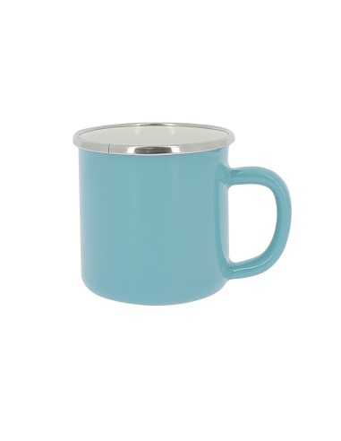 pack 2 mugs en acier émaillé - incasa - INCASA - 3700628260059