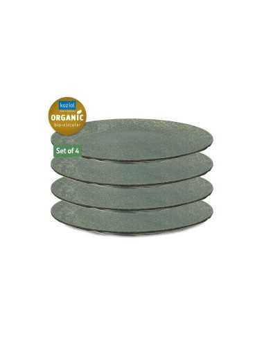 lot de 4 assiettes plates club coloris gris - koziol - Koziol - 4002942561867