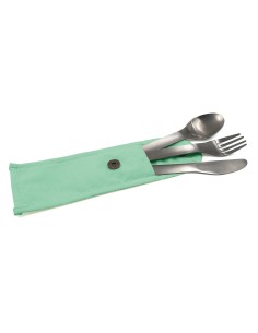 couverts nomades en inox pochette verte - cookut - Cookut - 3760195169513