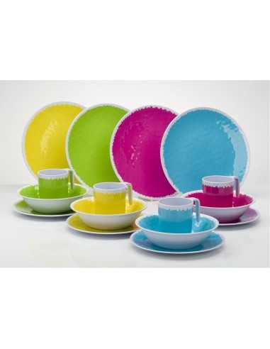 pack vaisselle hello summer 16 pièces - flamefield - Flamefield - 5023412231164