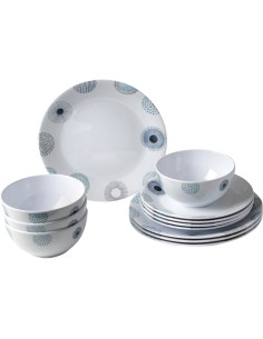 pack vaisselle mélamine deep sea 12 pièces - brunner - Brunner - 8022068067346