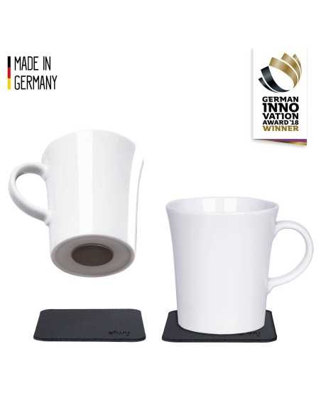 lot de 2 tasses en porcelaine magnétiques - silwy - Silwy - 4260439972507