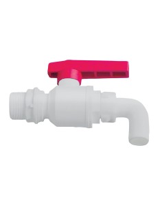 robinet de vidange sortie coudée 25 mm - Générique - 3700628239314