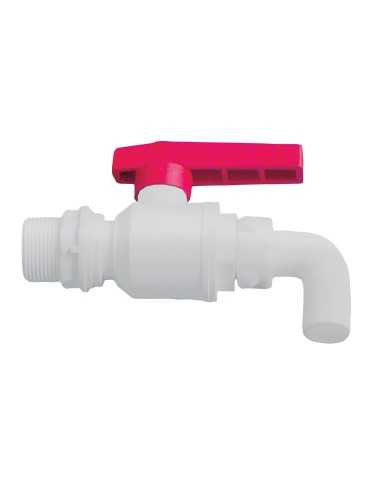 robinet de vidange sortie coudée 25 mm - Générique - 3700628239314