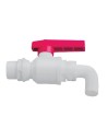 robinet de vidange sortie coudée 25 mm - Générique - 3700628239314