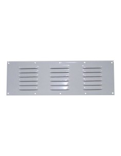 grille d'aération en aluminium laqué blanc 400 x 130 mm - Générique - 3606260507289