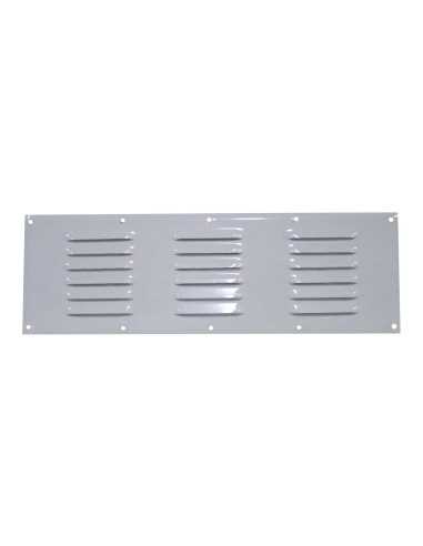 grille d'aération en aluminium laqué blanc 400 x 130 mm - Générique - 3606260507289