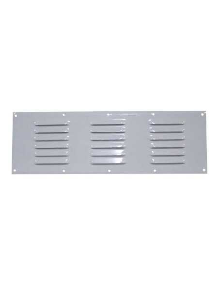 grille d'aération en aluminium laqué blanc 400 x 130 mm - Générique - 3606260507289