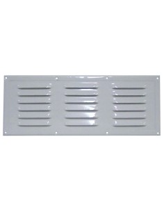 grille d'aération en aluminium laqué blanc 330 x 130 mm - Générique - 3606260507173