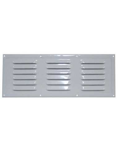 grille d'aération en aluminium laqué blanc 330 x 130 mm - Générique - 3606260507173