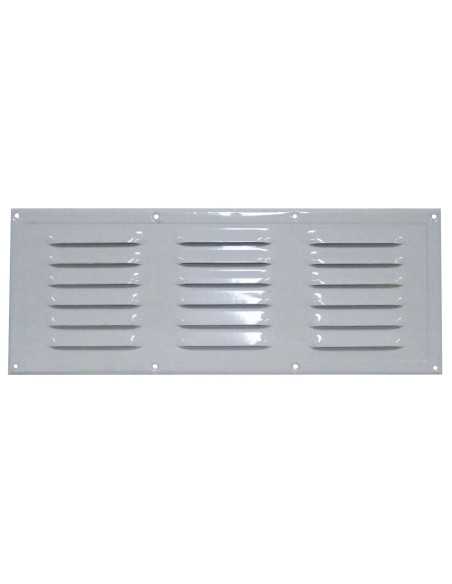 grille d'aération en aluminium laqué blanc 330 x 130 mm - Générique - 3606260507173