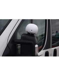 miroir anti angle mort spot coloris blanc - milenco - Milenco - 5060101833926