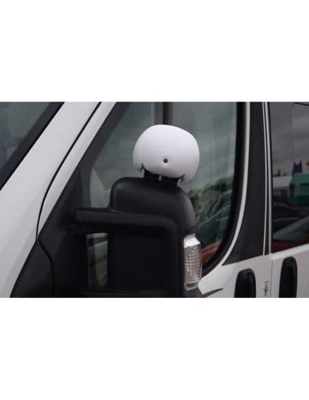 miroir anti angle mort spot coloris blanc - milenco - Milenco - 5060101833926