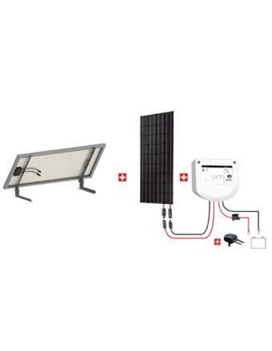 Kit Abris 100w - 12v - Régulateur Mppt - Support Basique - KIT ABRIS 100W 12V - UNITECK - UNITECK -
