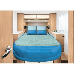 prêt à dormir paon 160x200 cm lit central - incasa 396426