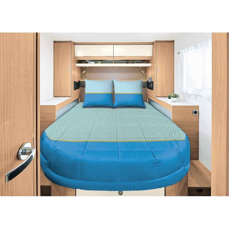 prêt à dormir paon 160x200 cm lit central - incasa 396426