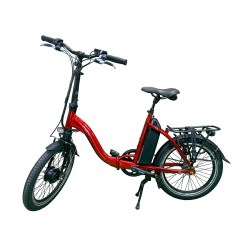 vélo à assistance électrique pliant folky rouge 11ah - vepli 396133