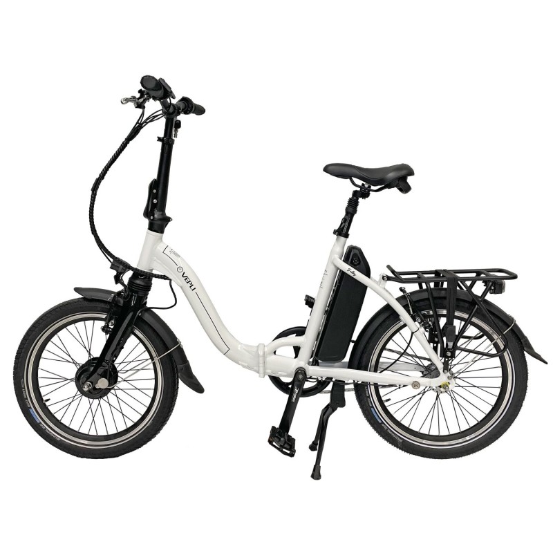 vélo à assistance électrique pliant folky blanc 16ah - vepli 400308