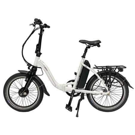 vélo à assistance électrique pliant folky blanc 11ah - vepli 400307