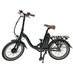 vélo à assistance électrique pliant folky noir 11ah - vepli 400303