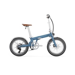 vélo à assistance électrique pliant 20'' afternoon modèle 2023 v2 bleu satin vintage - eovolt 389725