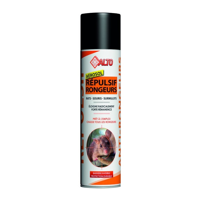Répulsifs aérosol rongeurs 400 Ml pour extérieur ou moteur de camping-car- ALTO 323594