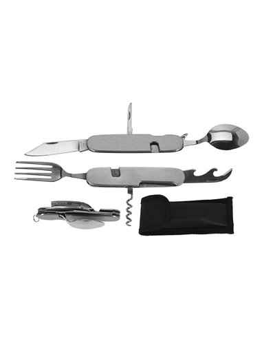 Couteau De Camping En Acier Inoxydable. Avec 8 Fonctions. Redcliffs - Générique - 8719202655186