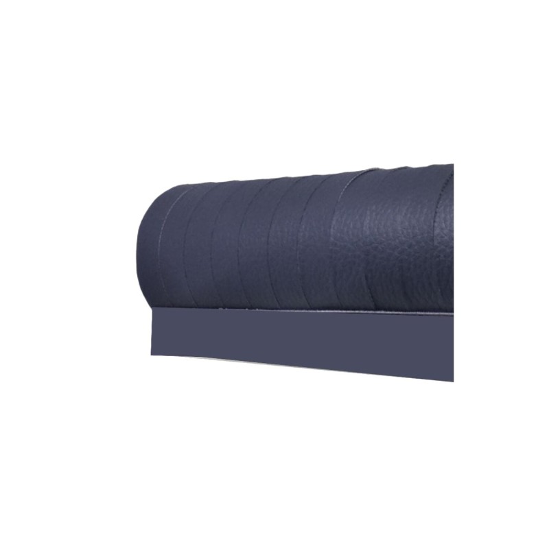 rideau de porte en similicuir 100 x 230 cm coloris bleu - curtina4u 400453