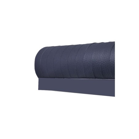 rideau de porte en similicuir 100 x 230 cm coloris bleu - curtina4u 400453