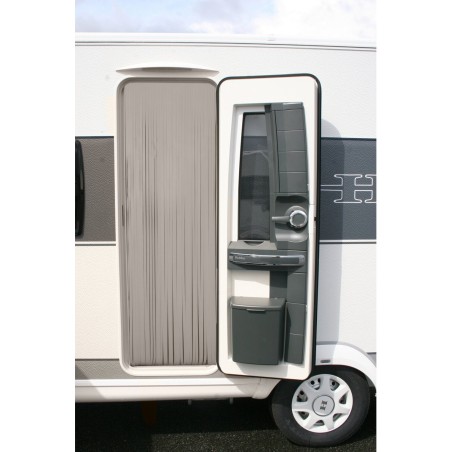 rideau de porte en similicuir 100 x 230 cm coloris moka - curtina4u 389826