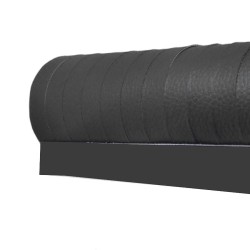 rideau de porte en similicuir 100 x 230 cm coloris gris - curtina4u 400452