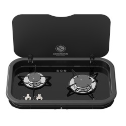 plaque de cuisson 2 feux gaz top line 165 version horizontale - thetford 389638