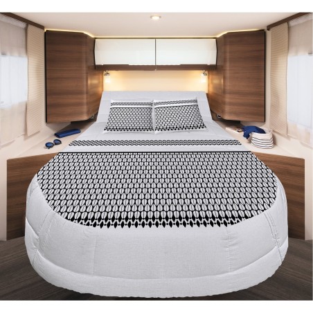 prêt à dormir 100% coton etnik 160 x 200 cm lit central - incasa 396531