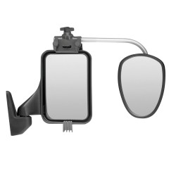 rétroviseur voiture alufor court / verre convexe - repusel 395026