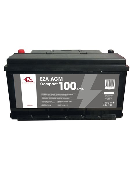 Batterie auxiliaire EZA AGM 100Ah compacte - EZA - 3700628216070