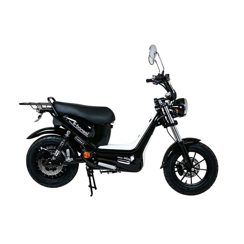 scooter électrique équivalent 50cc e-bonsaï noir brillant - easy-watts 389731
