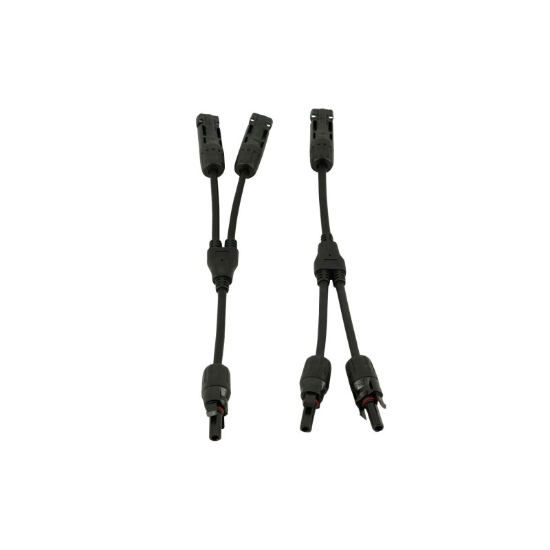 raccord mc4 avec cordon pour panneaux solaires 2 entrées - eza 396204