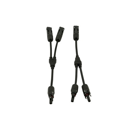 raccord mc4 avec cordon pour panneaux solaires 2 entrées - eza 396204