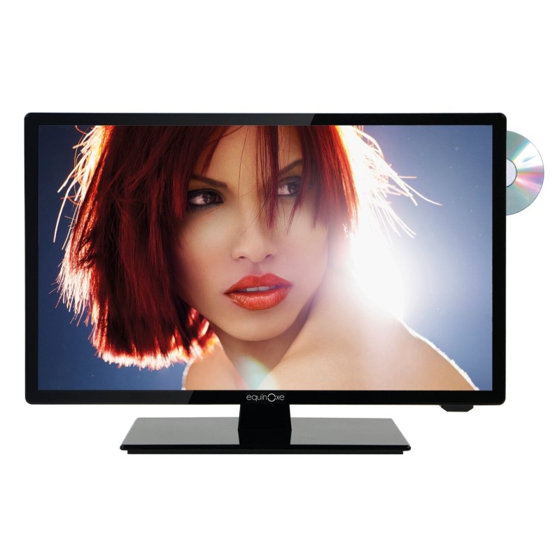 téléviseur led hd ultra compact 24,5 (60 cm) + dvd - equinoxe 401593
