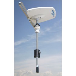 teleplus antenne tv directionnelle double polarité avec vhf, uhf v/o & amplificateur at412 5g mât 110cm - teleco 400436
